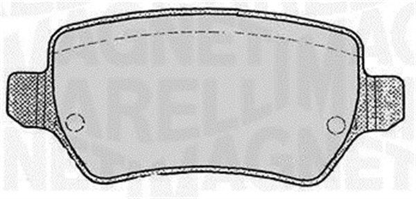 MAGNETI MARELLI Комплект тормозных колодок, дисковый тормоз 363916060358